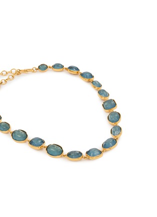 Detail View - Click To Enlarge - GOOSSENS - Cabochons 24K Gold Plated Brass Crystal Necklace