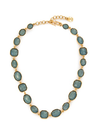 Main View - Click To Enlarge - GOOSSENS - Cabochons 24K Gold Plated Brass Crystal Necklace