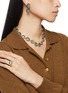 Figure View - Click To Enlarge - GOOSSENS - Cabochons 24K Gold Plated Brass Crystal Necklace