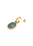 Detail View - Click To Enlarge - GOOSSENS - Cabochons 24K Gold Plated Brass Crystal Clip On Earrings
