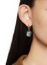 Front View - Click To Enlarge - GOOSSENS - Cabochons 24K Gold Plated Brass Crystal Clip On Earrings