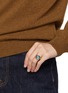 Front View - Click To Enlarge - GOOSSENS - Cabochons 24K Gold Plated Brass Crystal Ring
