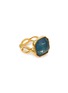 Main View - Click To Enlarge - GOOSSENS - Cabochons 24K Gold Plated Brass Crystal Ring