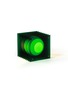 Detail View - Click To Enlarge - BẰNG - Lớp Small Square Table Lamo — Green