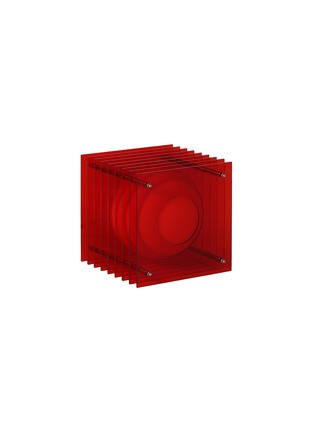 Main View - Click To Enlarge - BẰNG - Lớp Small Square Table Lamo — Red