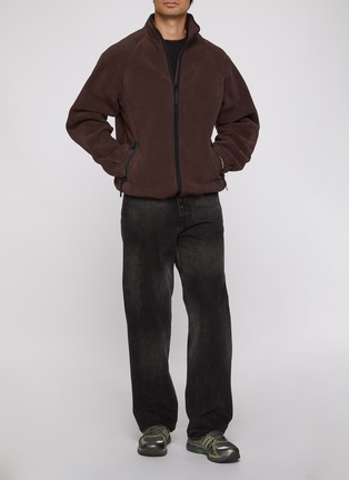 Back View - Click To Enlarge - SKIMS - Arctic Fleece Zip Up Jacket
