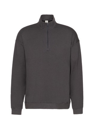 Main View - Click To Enlarge - SKIMS - Jersey Lounge Relaxed Quarter Zip Pullover Sweatshirt