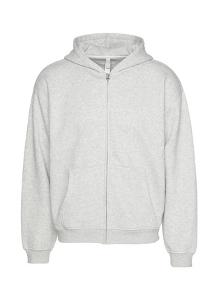 Main View - Click To Enlarge - SKIMS - Fleece Lounge Relaxed Zip Up Hoodie