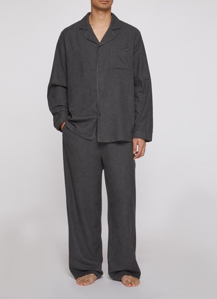 Figure View - Click To Enlarge - SKIMS - Flannel Sleep Set