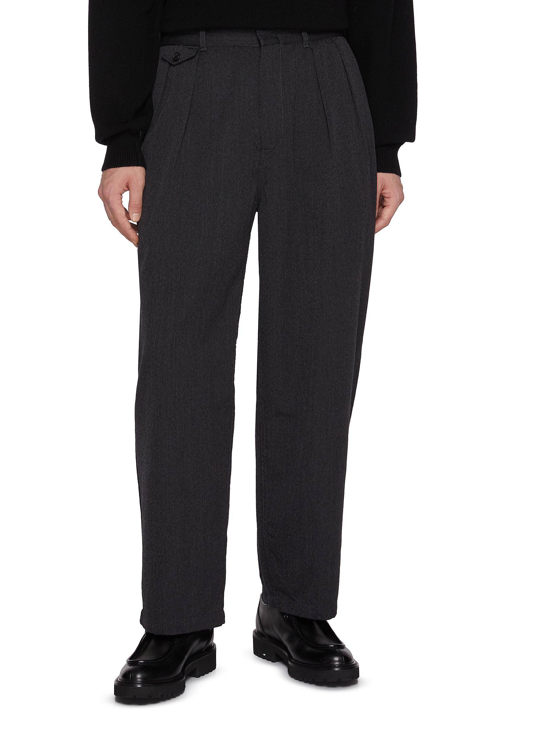 【合馬】nanamica Wool Linen Work Pants NANAMICA | Pleated Wool Pants | Men | Lane Crawford