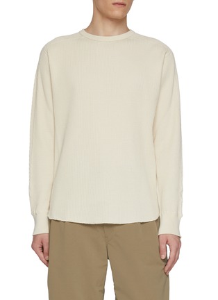 Main View - Click To Enlarge - NANAMICA - Thermal Waffle Cotton Blend Sweatshirt