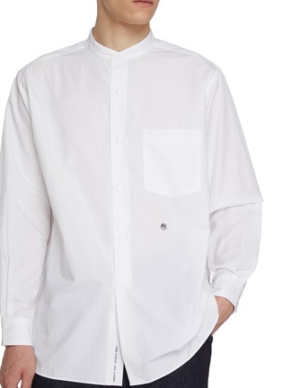  - NANAMICA - Long Sleeve Band Collar Shirt
