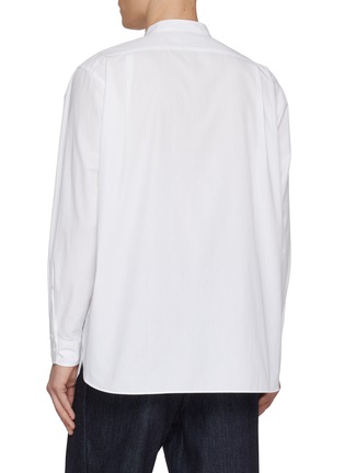 Back View - Click To Enlarge - NANAMICA - Long Sleeve Band Collar Shirt