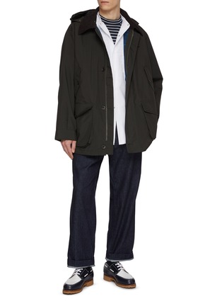 Figure View - Click To Enlarge - NANAMICA - Long Sleeve Band Collar Shirt