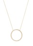 BIJOU DE M Circle 18K White Gold Diamond Necklace