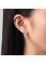 Detail View - Click To Enlarge - BIJOU DE M - Feather 18K White Diamond Single Drop Earring