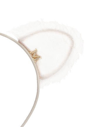 Detail View - Click To Enlarge - MAISON MICHEL - 'Heidi' cat ear lace headband