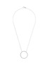 Detail View - Click To Enlarge - BIJOU DE M - Circle 18K White Gold Diamond Necklace