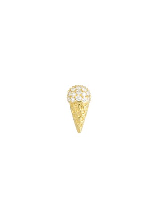 Main View - Click To Enlarge - BIJOU DE M - Ice Cream 18K Gold Diamond Single Stud Earring