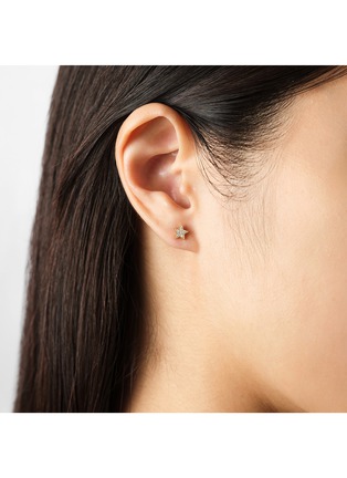 Detail View - Click To Enlarge - BIJOU DE M - Petit Star 18K Gold Diamond Single Stud Earring
