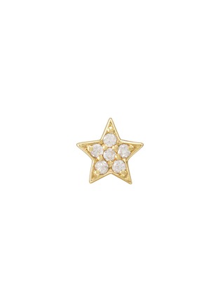 Main View - Click To Enlarge - BIJOU DE M - Petit Star 18K Gold Diamond Single Stud Earring