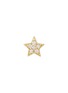 BIJOU DE M Petit Star 18K Gold Diamond Single Stud Earring