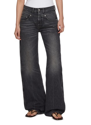 Main View - Click To Enlarge - ARMARIUM - Jaro VIntage Washed Wide Leg Jeans