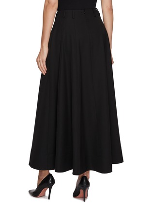 Back View - Click To Enlarge - ARMARIUM - Fiamma Long Flared Wool Skirt