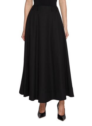Main View - Click To Enlarge - ARMARIUM - Fiamma Long Flared Wool Skirt