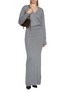 Figure View - Click To Enlarge - ARMARIUM - Elva V-Neck Funnel Silhouette Cashmere Knit Dress