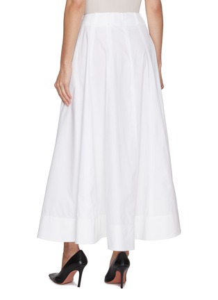 Back View - Click To Enlarge - ARMARIUM - Fiamma Long Flared Cotton Poplin Skirt