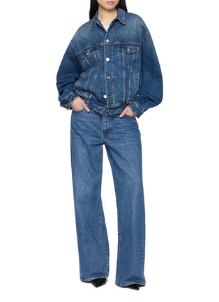 Figure View - Click To Enlarge - ARMARIUM - Vanni Dark Wash Denim Trucker Jacket