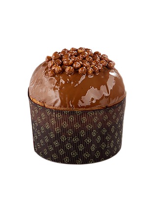 Main View - Click To Enlarge Main View - Click To Enlarge - MERCATO GOURMET BY GIANDO - Biasetto Hazelnuts & Gianduia Chocolate Panettone 500g