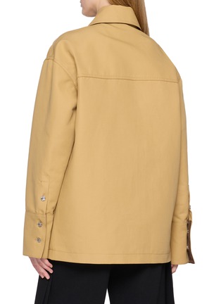 Back View - Click To Enlarge - ARMARIUM - Tiberio Oversized Button Front Cotton Shirt