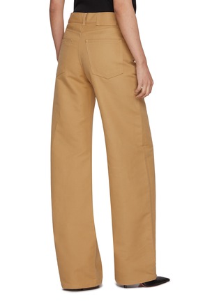 Back View - Click To Enlarge - ARMARIUM - Luke Straight Leg Cotton Pants