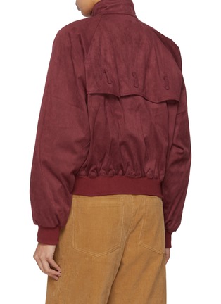 Back View - Click To Enlarge - BONBOM - Raglan Faux Suede Herrington Jacket