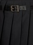  - BONBOM - Belt Insert Pleated Skirt
