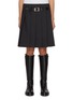 Main View - Click To Enlarge - BONBOM - Belt Insert Pleated Skirt