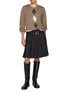 Figure View - Click To Enlarge - BONBOM - Belt Insert Pleated Skirt