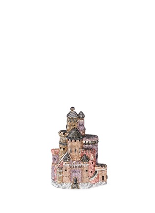 Back View - Click To Enlarge - JUDITH LEIBER - 'Castle' crystal pavé minaudière