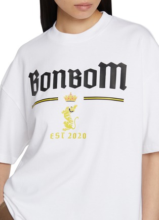  - BONBOM - Souvenir Crest Logo Cotton Jersey T-Shirt
