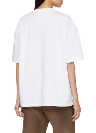 Back View - Click To Enlarge - BONBOM - Souvenir Crest Logo Cotton Jersey T-Shirt
