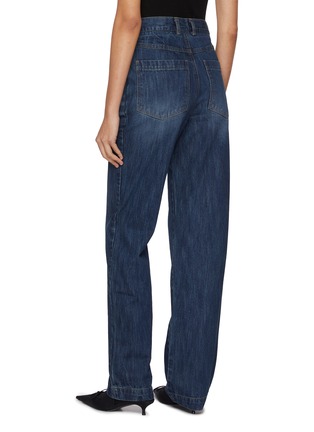 Back View - Click To Enlarge - BONBOM - Tucked Dark Wash Jeans