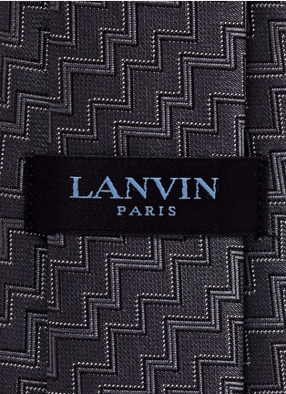 Detail View - Click To Enlarge - LANVIN - Chevron stripe silk tie