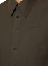 Detail View - Click To Enlarge - BONBOM - Metal Logo Tie Crop Shirt