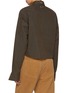 Back View - Click To Enlarge - BONBOM - Metal Logo Tie Crop Shirt