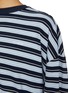  - BONBOM - Detachable Back Frame Stripe T-Shirt