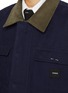  - BONBOM - Corduroy Collar Oxford Jacket