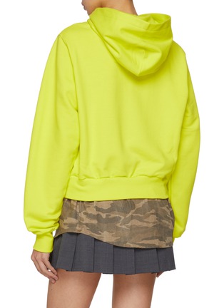 Back View - Click To Enlarge - BONBOM - School Badge Print Camo Hem Hoodie