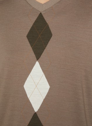  - BONBOM - Argyle Knit Sweater